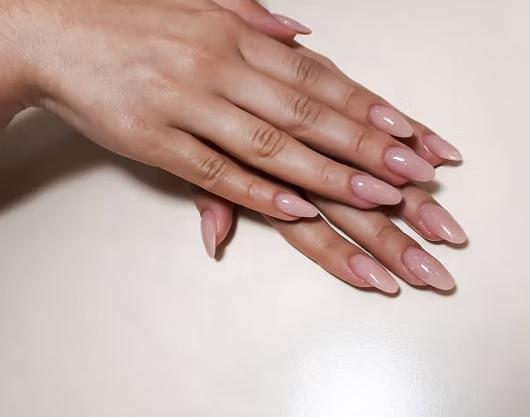 Couture overlay nails on hands